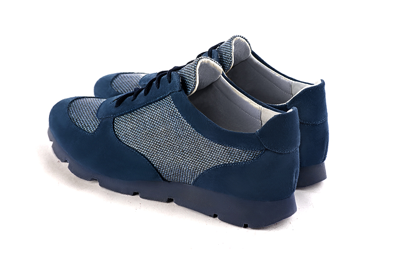Navy blue women's dress sneakers. - Florence KOOIJMAN